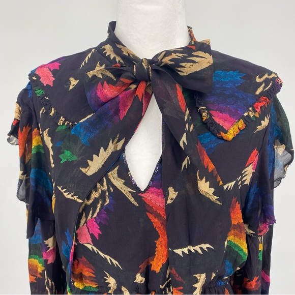 FARM RIO Black Macaws Flight Dress - Picture 6 of 16